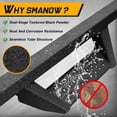 thumbnail image 6 of YHH Drop Down Running Boards Compatible with 2009-2018 Ram 1500, 2010-2026 Ram 2500 3500 Crew Cab (Incl. 2019-2024 Classic), Dual-Stage Textured Black Powder Coated, 82" Step Bars, 6 of 6