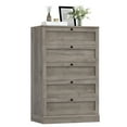 thumbnail image 6 of Homfa 5 Drawer Bedroom Dresser, Modern Farmhouse Vertical Gray Dresser Drawers Wood Organizer for Living Room Entryway Small Spaces, 6 of 7