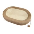 thumbnail image 4 of Cama rascadora de sisal para gatos, cama de salón para gatos, almohadilla rascadora multifuncional para gatos, cuenco, almohadilla rascadora para gato Marrón, 4 of 10