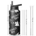 thumbnail image 4 of Halloween 32oz Insulated Coffee Cup with Handle and Straw – Stainless Steel Tumbler for Hot and Cold Drinks – Cute Ghost Witch Design – Gift for Fall Party or Travel, 4 of 5