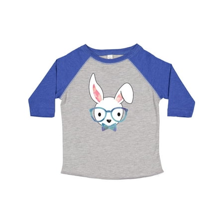 

Inktastic Cute Hipster Bunny Blue Gift Toddler Boy or Toddler Girl T-Shirt