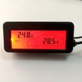 thumbnail image 3 of 1PCS 12V Digital LCD Car Thermometer Inside/Outside Temperature Gauge Meter red, 3 of 6