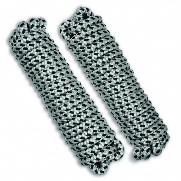 Sailors Locker Marine Docking 20-Foot Double-Braided Nylon Dock Lines with 12-Inch Loop, 2-Pack