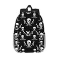 thumbnail image 1 of Lukts Pirate skulls Pattern 15 Inch Student Backpack, Waterproof Laptop Backpack with Adjustable Shoulder Straps, Lightweight Travel, Campus Backpack, Unisex, 1 of 6