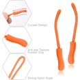 thumbnail image 3 of 12Pack Zipper Pull Replacement, Golf Bag Zipper Pull Replacement Tab for Backpack, Jackets, Pants, Boots, Coats, Luggage - Orange(Universal Extender) 08#- Orange 12pcs, 3 of 6