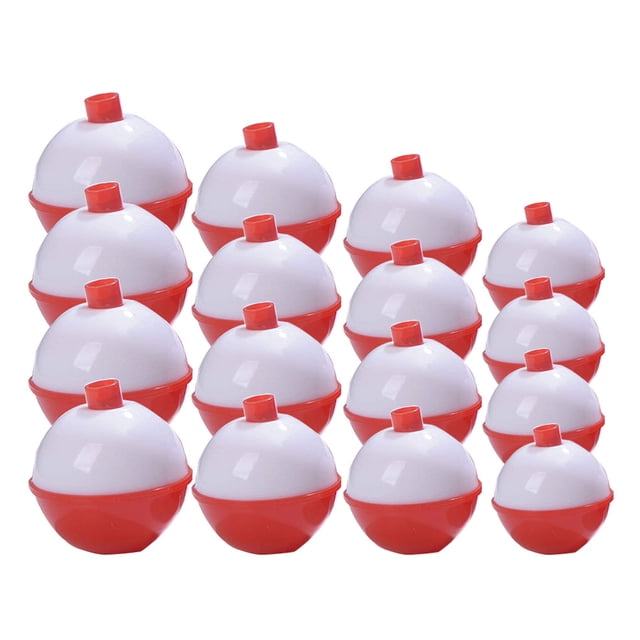 Paquete de 16 Bobber de pesca portátil Yuarrent para agua de mar y dulce forma redonda