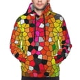 thumbnail image 4 of Bingfone Colorful Tie Dye Stained Glass 1 Men'S Drawstring Hoodie Long Sleeve Pocket Sweatshirts-Xx-Large, 4 of 9