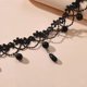 thumbnail image 4 of Collar de encaje de perlas CHAO estilo bohemio negro de 50 cm, 4 of 4