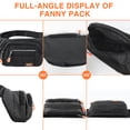 thumbnail image 5 of GEEDIAR Fanny Pack for Women Men Belt Bag with 4 Pockets Crossbody Waist Pack Adjustable Strap Black, 5 of 7