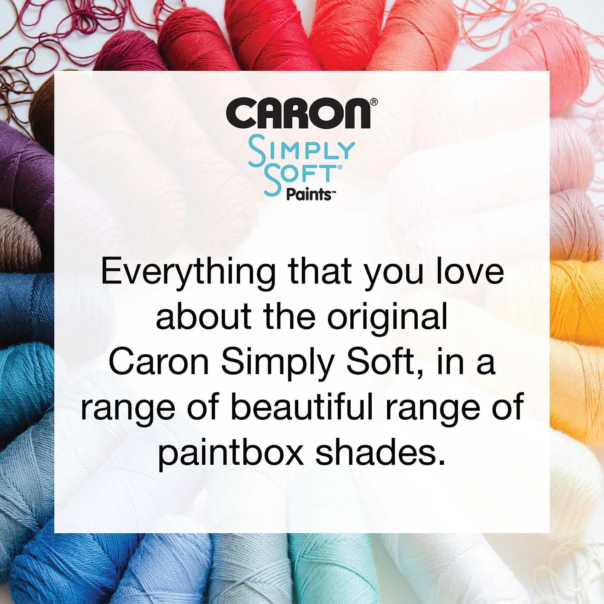 Caron® Simply Soft® Paints™ #4 Medium Acrylic Yarn, Rainbow Bright 5oz/141g, 235 Yards (12 Pack)