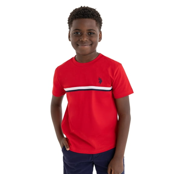 U.S. Polo Assn. Boys Chest Striped T-Shirt, Sizes 4-18