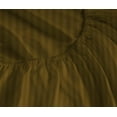 thumbnail image 5 of Luxury Hotel Bed Sheets and Pillowcase Set 800 Thread Count 100% Cotton, 15" Inch Deep Pocket Premium Hotel Quality Smooth & Soft Bedding Sheet Set, Queen XL Size - Taupe Stripe, 5 of 5