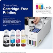 Epson EcoTank ET-4850 Wireless All-in-One Cartridge-Free Supertank with Scanner Copier, Fax, ADF and Ethernet, The Printer Office Printer - White (Sold without manufacturer )