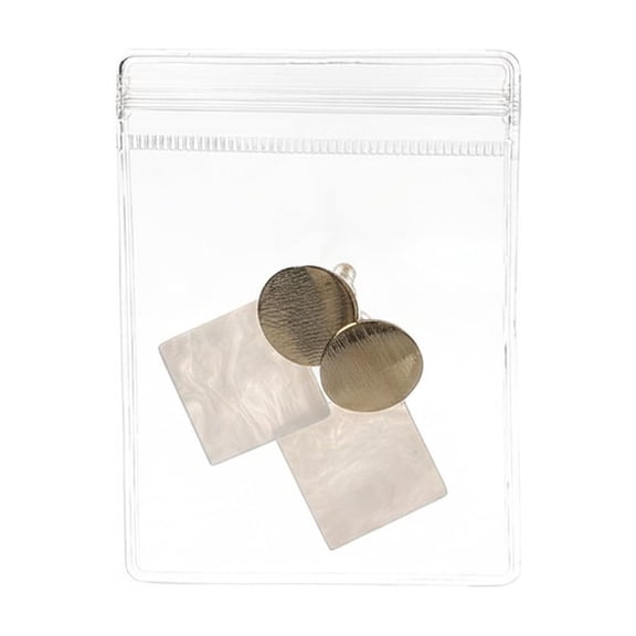 20-Pack Clear PP Plastic Zippered Travel Accessory Organizer Bags