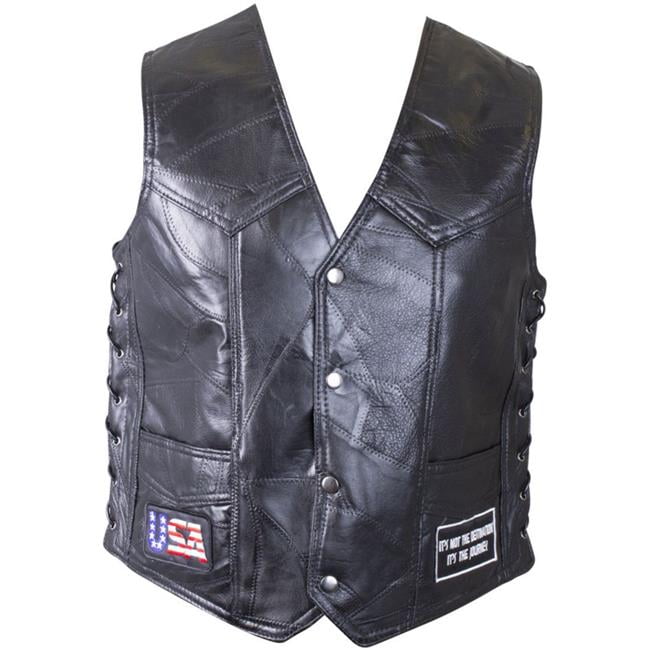 Giovanni Navarre Italian Stone Design Genuine Leather Vest 5x for sale online 