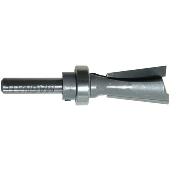 Magnate 483 7 Degree Dovetail Router Bit With Top Bearing 5 8 Cutting Diameter 1 Cutting Height