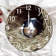 thumbnail image 2 of Soliyoahee Guinea Pig Clock 10inch Wooden Round Wall Clock Home Decor Silent No Tick Battery Powered for Living Room Bedroom Kitchen Farmhouse, 2 of 6