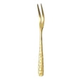 thumbnail image 2 of Stainless Steel Forks, Small ForksforAppetizers, Gold Utensils, Hammered Handles, 5.5 In, Dessert Forks, Cocktail Forks, 10 Pc, Dinner Parties, Casual Entertaining, 2 of 6
