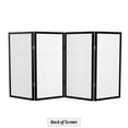 thumbnail image 6 of Red Lantern 3 ft. Short Double Cross Shoji Screen - Black - 4 Panels, 6 of 6