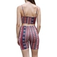 thumbnail image 5 of Daisy Del Sol Women's Crop Cami High Waisted Long Biker Shorts Yoga Athleisure Loungewear Co Ord Two Piece Matching Set, 5 of 6