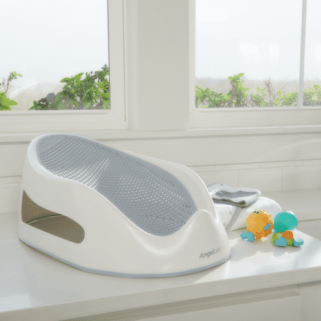 Angelcare Baby Bathtub Support Seat, Ideal for Babies Less than 6 Months Old, Unisex, Gray, 1 Count