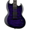 ESP LTD Viper-1000 Electric Guitar (See Thru Purple Sunburst)