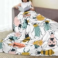 thumbnail image 6 of Fuzoiu Colorful Insects Print Ultra-Soft Micro Fleece Blanket,All Seasons Flannel Throw, Lightweight Blanket for Bed, Sofa, Couch, Movie Night, Camping, and Travel-40"x30", 6 of 7