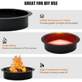 thumbnail image 2 of Accreate Solid Steel Fire Pit Ring Liner - 10-Inch High Round Insert for Outdoor In-Ground Use, Perfect for DIY Projects, 2 of 7