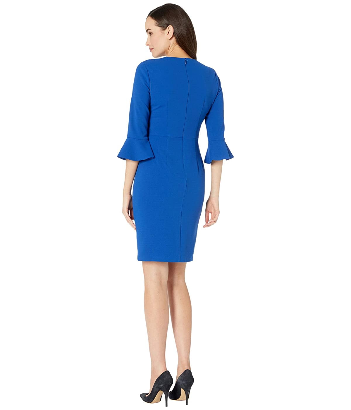 donna morgan one shoulder sheath