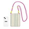 thumbnail image 4 of Multi-Color Cross-Body Handbag 8.27×5.91in Waterproof, Scratch-Resistant And Odor-Free Detachable Shoulder Strap Palegreen Stripe Hand-Drawn Sketch_4, 4 of 8