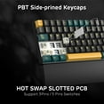 thumbnail image 4 of RK ROYAL KLUDGE RK96 RGB Limited Ed, 90% 96 Keys Wireless Triple Mode BT5.0/2.4G/USB-C Hot Swappable Mechanical Keyboard w/Wrist Rest, Soft, 4 of 8
