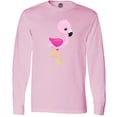 thumbnail image 3 of Inktastic Cute Pink Baby Flamingo Long Sleeve T-Shirt, 3 of 5