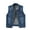 Dark Blue, variant on Women's Distressed Denim Vest Sleeveless Lightweight Spring Summer Layer Red XXXL