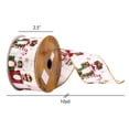 thumbnail image 3 of Vickerman 2.5" x 10 Yards Beige, Green, and Red Nutcracker Ribbon, 3 of 3