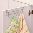 thumbnail image 1 of Steel Over The Door Hanging Hooks Rack Bath Towel HolderF Clothes G9 U5Y8, 1 of 5