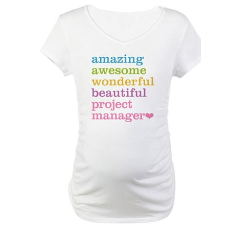 

CafePress - Project Manager Maternity T Shirt - Cotton Maternity T-shirt Cute & Funny Pregnancy Tee