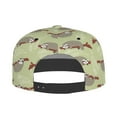thumbnail image 4 of Daiia Twig Sloth print Flat Bill Hats Flat Brim Trucker Cap Baseball Cap Adjustable Classic Low Profile Hat Unconstructed Plain Cap, 4 of 9