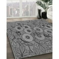 thumbnail image 3 of Ahgly Company Machine Washable Indoor Square Transitional Black Area Rugs, 3' Square, 3 of 7