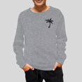 thumbnail image 2 of Povozer Boys Crewneck Sweatshirt Fleece Sweatshirts Long Sleeve Basic Pullover Soft Warm Thin Fleece for Kids(Gray,9-10 Years), 2 of 4