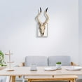thumbnail image 4 of Skull Sheep Head Wall Sculpture 3D Head for Room , C 56.5x21.5x13cm, 4 of 8