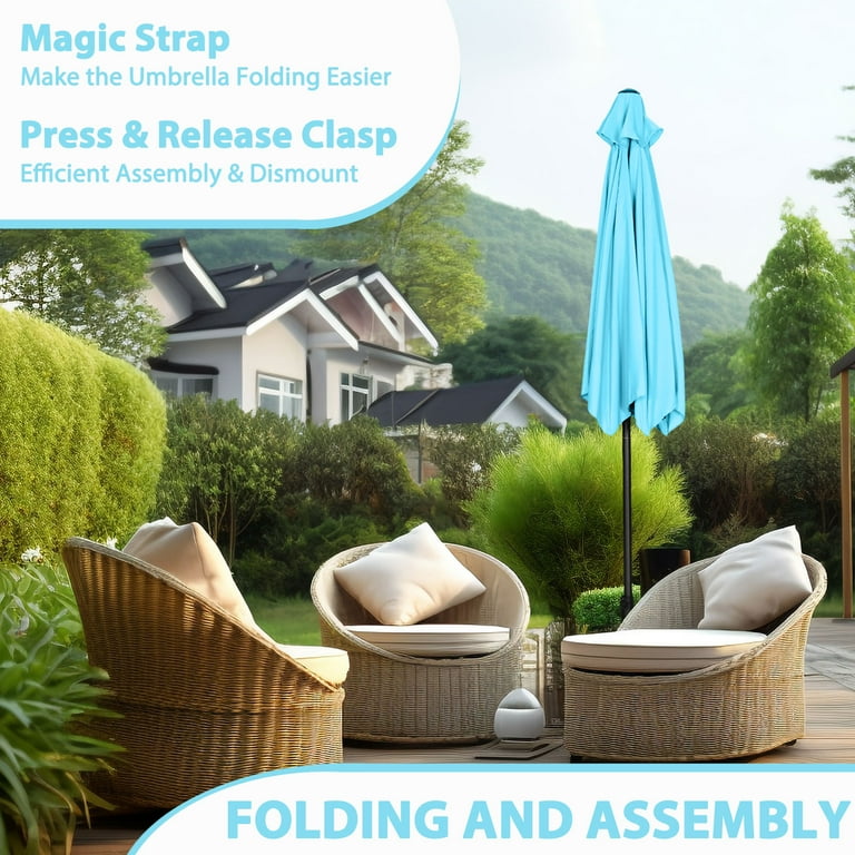 ANGELES HOME 3-Person Metal Outdoor Patio Swing with