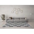 thumbnail image 3 of Ahgly Company Indoor Rectangle Checkered Gray Modern Area Rugs, 5' x 7', 3 of 4