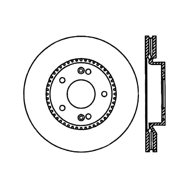 GOPARTS Replacement for 20032008 Hyundai Tiburon Front Disc Brake