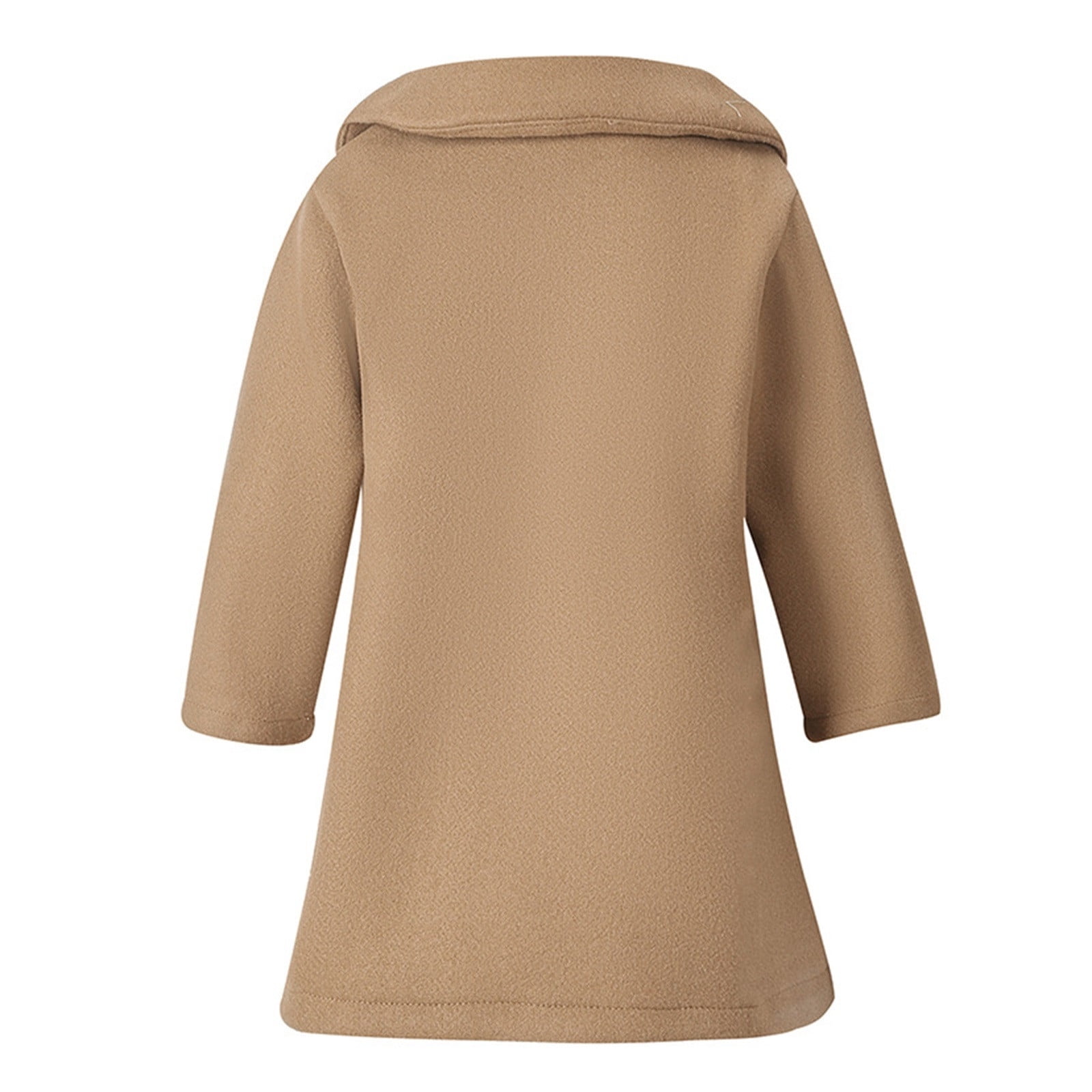 Little Kid Toddler Boys Girls Wool Coat Winter Warm Coat Kids Jacket Outwear Clothes Toddler Girls Full Sleeve Tops Mint Top Girl Shirt 4t Top Girl Age 4 High Tops Size 5 4-5 Years Brown