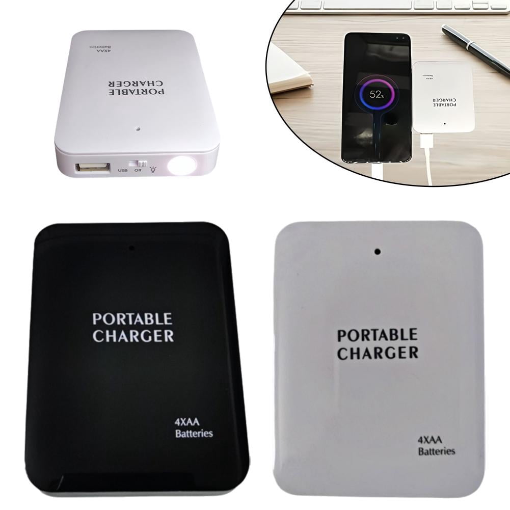 Power Bank M06 – Chargeur D’Urgence Léger Avec 2 Piles (non Incluses) – Compatible Tous Smartphones, MP3, Tablettes