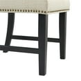 thumbnail image 3 of Bowery Hill Contemporary Upholstered Side Chair Set in Beige, 3 of 13