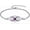 02-Feb-Amethyst, variant on Celtic Knot Bracelet 925 Sterling Silver Irish Birthstone Bracelet Infinity Celtic Knot Jewelry Gifts for Women