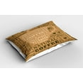 thumbnail image 2 of Ambesonne Pale Brown Pillow Sham 2 Pack, Hot Coffee Beverage, 30"x20", Pale Brown, 2 of 3