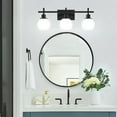 thumbnail image 3 of Licperron 3-Light Vanity Lights with Milky White Glass Shade, 3 of 6