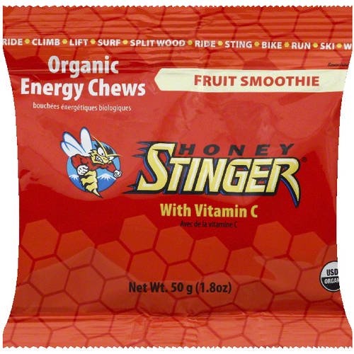 Honey Stinger Organic Energy Chews, Fruit Smoothie, 12 Ct